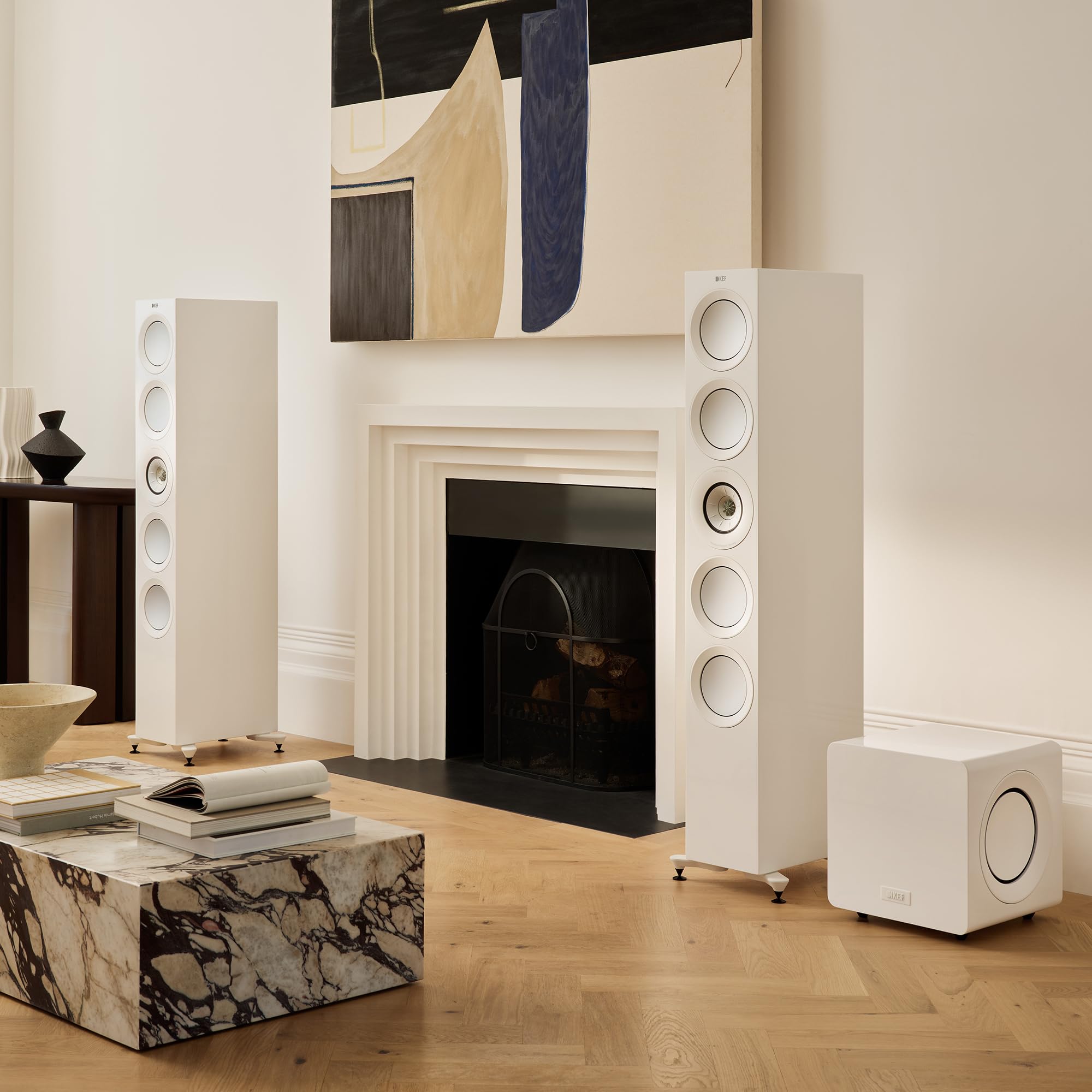 Amazon.com: KEF KC92 Subwoofer (White Gloss) : Electronics